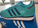 adidas SL 72 RS MER梅賽德斯AMG馬石油F1車(chē)隊T頭鞋男女阿迪達斯   亮白/黑色/金屬銀   38 曬單實(shí)拍圖