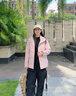Columbia張婧儀同款哥倫比亞戶(hù)外25秋冬女抓絨內膽三合一防水沖鋒衣XR2855 618 淡水粉 S(155/80A) 曬單實(shí)拍圖