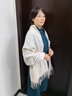 恒源祥100%純羊毛披肩女士秋冬保暖加厚外搭女生圍巾兩用送媽媽生日禮物 曬單實拍圖
