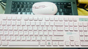聯(lián)想（lenovo）無(wú)線(xiàn)鍵盤(pán)鼠標套裝 鍵鼠套裝 全尺寸鍵盤(pán) 商務(wù)辦公 USB 適用筆記本臺式機一體機 T221 粉色 曬單實(shí)拍圖