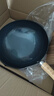 章丘鐵鍋正宗手工鍛打鐵鍋無(wú)涂層物理不粘鍋炒鍋老式家用炒菜鍋廚具輕音 標準版古法烤藍（已干燒） 32cm 曬單實(shí)拍圖