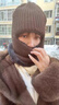 KINGXIAOJING冬季保暖帽子男女冬天防寒護頸圍脖帽騎行摩托車(chē)護臉面罩防風(fēng)頭套 【德國進(jìn)口】灰色（德絨內里） 高彈均碼防風(fēng)防寒升級保暖材質(zhì)(男女通用) 曬單實(shí)拍圖