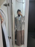 謎阿凰【重羽仿花羅漢服半身裙】女小個(gè)子春夏改良國(guó)風(fēng)日常百搭通勤款 重羽仿花羅褶裙（15天） M 曬單實(shí)拍圖