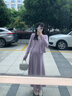 革曼孕婦裝秋冬季孕婦連衣裙2025新款時(shí)尚孕期套裝洋氣減齡孕媽高級感香芋紫套裝XL 曬單實(shí)拍圖