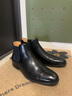THOM WILLS切爾西男靴冬季商務(wù)靴子男士手工英倫短靴真皮馬丁靴皮鞋男 黑色E341-H1 （胎水牛皮） 43 /8.5碼 曬單實(shí)拍圖
