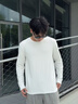 名創(chuàng  )優(yōu)品（MINISO）打底衫男冬季親膚保暖雙面絨內搭圓領(lǐng)加絨加厚長(cháng)袖t恤 白 L  曬單實(shí)拍圖