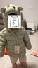 嘟嘟家兒童輕薄羽絨服冬裝男童外套加厚女童冬季保暖上衣寶寶冬款鴨絨服 綠色 100 曬單實拍圖