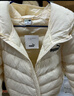 彪馬新款兒童羽絨服連帽 奶白10501 150  曬單實(shí)拍圖