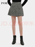PORTS寶姿秋冬新品女裝短裙YSV9S010LFF004 黑 白 XL (10) 曬單實(shí)拍圖