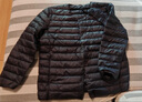 鴨鴨（YAYA）佟麗婭同款輕薄羽絨服女新款冬季短款圓領(lǐng)內膽修身時(shí)尚薄外套男 黑色【女款無(wú)領(lǐng)】 XL 曬單實(shí)拍圖