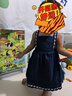 幼歌（YOUGE）嬰幼兒甜美百搭外穿牛仔背帶裙女童2025新款寬松裙子潮 牛仔藍 80 cm 曬單實(shí)拍圖