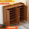 豪利邦實(shí)木鞋柜鞋架子門(mén)口結實(shí)多層防塵家用大容量客廳多功能收納鞋柜子 二門(mén)六層【升級款】 曬單實(shí)拍圖