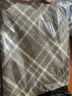 雷黛茜復古格子毛呢半身裙女秋冬新款高腰顯瘦開(kāi)叉中長(cháng)款a字包臀裙 卡其色 裙長(cháng)72 2XL 建議125-140斤穿 曬單實(shí)拍圖