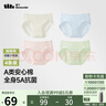 蕉下A類安心純棉內(nèi)褲女士100%棉抗菌底襠無(wú)痕自然腰三角褲4條 25新款 曬單實(shí)拍圖