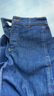 深呼吸DEEP BREATH女裝高腰紙感休閑闊腿牛仔長(cháng)褲女A100241 A100421 深藍-常規 M (3) 曬單實(shí)拍圖