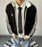 adidas Originals三葉草2025年男子KNIT TRACK TOP夾克 KC2619 M 曬單實(shí)拍圖