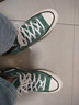 匡威（Converse）官方 1970S男女運動(dòng)高幫帆布鞋杜松子綠綠色A06521C A06521C 37 曬單實(shí)拍圖