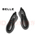 百麗（Belle）厚底商務(wù)鞋男2025秋季新商場(chǎng)同款羊皮革休閑皮鞋8XG01CM5 黑色 39 (245mm) 曬單實(shí)拍圖