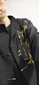 羅蒙（ROMON）新中式西裝男士訂婚衣服套裝國風(fēng)立領(lǐng)中山裝金竹刺繡男孩成人禮服 1黑色西服+西褲 2XL 曬單實拍圖
