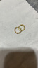 DAISY DREAM莫比烏斯耳環(huán)女2025新款爆款高級感素圈耳圈氣質(zhì)耳環(huán)獨特春夏耳飾 金色鋯石莫比烏斯耳環(huán) 曬單實拍圖