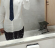 CULTUM【可機洗】免熨燙那不勒斯西褲男高腰商務(wù)休閑西裝褲子 巴黎扣 純黑色 33 曬單實(shí)拍圖