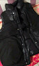 鴨鴨（YAYA）羽絨馬甲女外穿秋冬新款情侶男女同款連帽馬夾背心羽絨服外套 黑色 XL /175(建議130-145斤) 曬單實(shí)拍圖