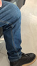 吉普（JEEP）高端男士牛仔褲男2025秋冬新款寬松直筒彈力修身潮牌休閑褲子男褲 曬單實(shí)拍圖