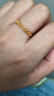 周六福（ZLF）三八節女神禮物  黃金戒指女款足金5G金女款鏤空戒指有錢(qián)花 計價(jià) 22號-3.01g 曬單實(shí)拍圖