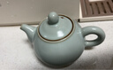 雅瓷汝窯茶具套裝一壺兩杯陶瓷家用泡茶壺茶杯整套帶茶臺禮盒裝水平壺 汝窯水平壺小套裝 曬單實(shí)拍圖