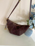 妙麗牛皮包包女包時(shí)尚餃子包品牌單肩斜挎包生日新年禮物送女生女友 曬單實(shí)拍圖