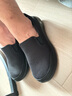 斯凱奇（Skechers）夏季男鞋一腳蹬健步鞋休閑運動(dòng)鞋舒適緩震懶人鞋軟底耐磨爸爸鞋 全黑色/BBK 41 曬單實(shí)拍圖
