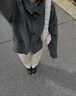 優(yōu)衣庫女裝針織廓形長褲/彎刀鐮刀褲子25秋冬新款483722 483722/32深米色 M 曬單實(shí)拍圖