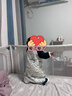 nest designs嬰幼兒睡袋寶寶秋冬防踢被薄夾棉厚夾棉分腿睡袋寶寶保暖 初雪-厚夾棉(建議14-16度) 90cm(建議身高80-90cm) 曬單實(shí)拍圖