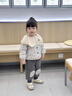 班喜迪女童套裝秋冬裝2025新款兒童外套褲子加絨夾棉衣服寶寶冬季小童裝 米色 100 曬單實拍圖