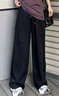 班尼路（Baleno）奶芙山本褲女2025新款百搭慵懶薄款休閑褲女柔順肌理女裝闊腿褲子 曬單實(shí)拍圖