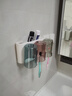 ecoco意可可牙刷杯置物架免打孔洗漱杯衛生間壁掛刷牙杯多功能置物架3人E1925 曬單實(shí)拍圖