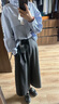 優(yōu)衣庫(kù)合作款/女裝打褶裙褲/高腰休閑褲褲子25秋冬新款479698 08 深灰色 S /155/64A 曬單實(shí)拍圖
