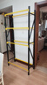 星之韻倉儲貨架置物架多層家用靠墻儲物架倉庫重型超市車(chē)庫儲物間收納架 【黑黃】四層主架-2米高 常規長(cháng)100*寬40【承重200kg/層】 曬單實(shí)拍圖