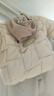 巴厘小豬女童棉服冬季夾棉加絨寶寶衣服冬天保暖小女孩上衣秋冬兒童外套 象牙白 90 cm 曬單實(shí)拍圖