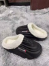 森馬棉拖鞋男款秋冬季2025新款居家加絨保暖棉鞋外穿防滑防水毛絨拖鞋 黑色 42-43 曬單實(shí)拍圖