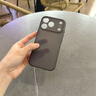 七龍適用于蘋(píng)果17promax手機殼新款17promax鏡頭全包防摔保護套 iphone17pro超薄磨砂高端商務(wù)男士外殼 【透黑色】還原裸機 iPhone 17 Pro Max 曬單實(shí)拍圖