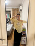 范思藍恩薄款小狗長(cháng)袖t恤女秋季2025新款慵懶松弛感寬松上衣3167 黃色 XL 曬單實(shí)拍圖