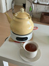 歐麗家 搪瓷可愛(ài)小清新搪瓷壺琺瑯茶壺燒水壺電磁爐通用燃氣家用奶茶壺 TK121雞蛋黃 2.5L 曬單實(shí)拍圖