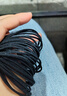 玖維婭（Jiuvia）頭繩高彈力耐用扎頭發(fā)橡皮筋女生簡(jiǎn)約發(fā)繩皮套不傷發(fā)丸子頭發(fā)圈女 JYFQ108四合一黑色10根 曬單實(shí)拍圖