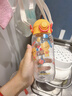 樂(lè )扣樂(lè )扣（LOCK&LOCK）兒童水杯Tritan材質(zhì)直飲學(xué)生戶(hù)外背帶杯子寶寶便攜水壺400ml黃色 曬單實(shí)拍圖