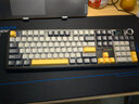 狼蛛（AULA）F108pro客制化機械鍵盤(pán)有線(xiàn)/藍牙/2.4G無(wú)線(xiàn)三模連接全配列Gasket結構RGB燈效游戲辦公鍵盤(pán)家用設備 F108pro星夜黑-聽(tīng)雨軸 曬單實(shí)拍圖