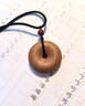 自由說(shuō)桃木平安扣吊墜男女款朱砂轉運珠寶寶項鏈護身符木質(zhì)掛件新年禮物 桃木平安扣吊墜 曬單實(shí)拍圖