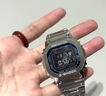 卡西歐（CASIO）手表男G-SHOCK小方銀金塊光能藍牙電波防水多功能電子日韓表禮物 新款藍色金屬GMW-B5000D-2 曬單實(shí)拍圖
