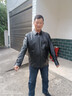 老爺車(chē)海寧頭層山羊皮夾克新款真皮皮衣男中老年翻領(lǐng)秋冬加絨加厚外套 152款翻領(lǐng)黑色單皮款 五年質(zhì)保 4XL 195/108A 建議190-205斤 曬單實(shí)拍圖
