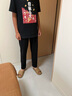 李寧兒童褲子春秋季寬松休閑男童直筒褲棉質(zhì)親膚青少年秋冬運(yùn)動褲 黑色-直筒褲【春秋款】 170 cm 曬單實(shí)拍圖